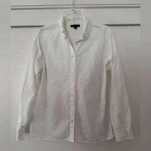 Lands' End White Button Down Shirt Size 14